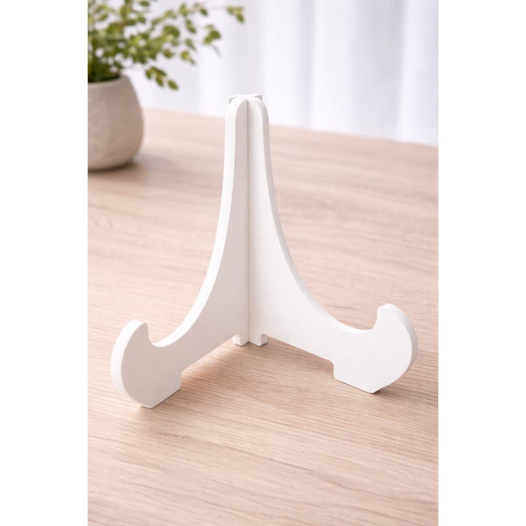 Suporte decorativo branco para pratos, quadros, azulejos e porta-retratos