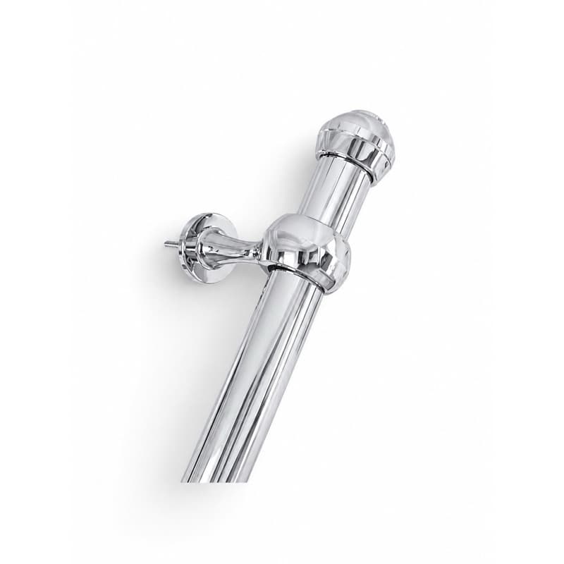 Varão de cortina cromado 4,00 metros 28mm grosso com emenda exclusiva