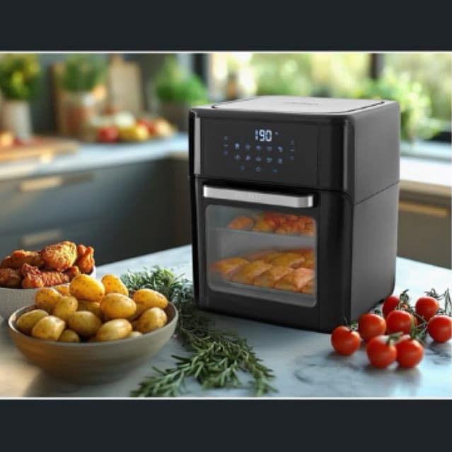 Fritadeira Elétrica Air Fryer Mondial Forno Oven AFON-12L-FB Preta 12L