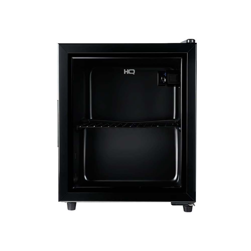 Frigobar Expositor Vertical HQ 50FBPV 50L Preto - Frigobar vertical com porta de vidro e compartimentos