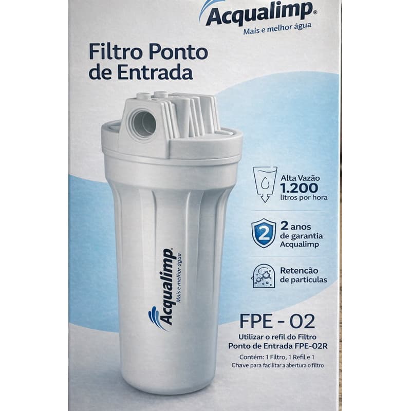Filtro de Água Ponto de Entrada Acqualimp FPE-02 1200l/h
