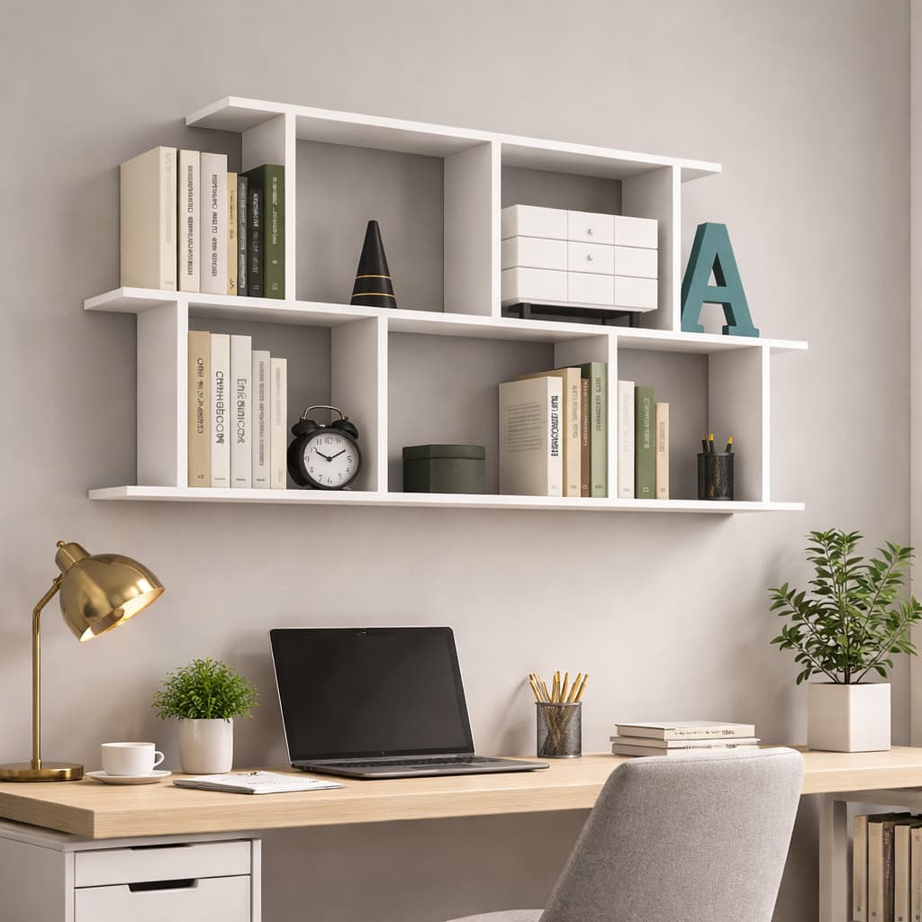 ARMARIO PRATELEIRA NICHO 90X60CM BRANCO ESTANTE CUBO MULTIFUNCIONAL PARA LIVROS DECORAÇÃO ORGANIZAÇÃO FOTOS ESCRITORIO