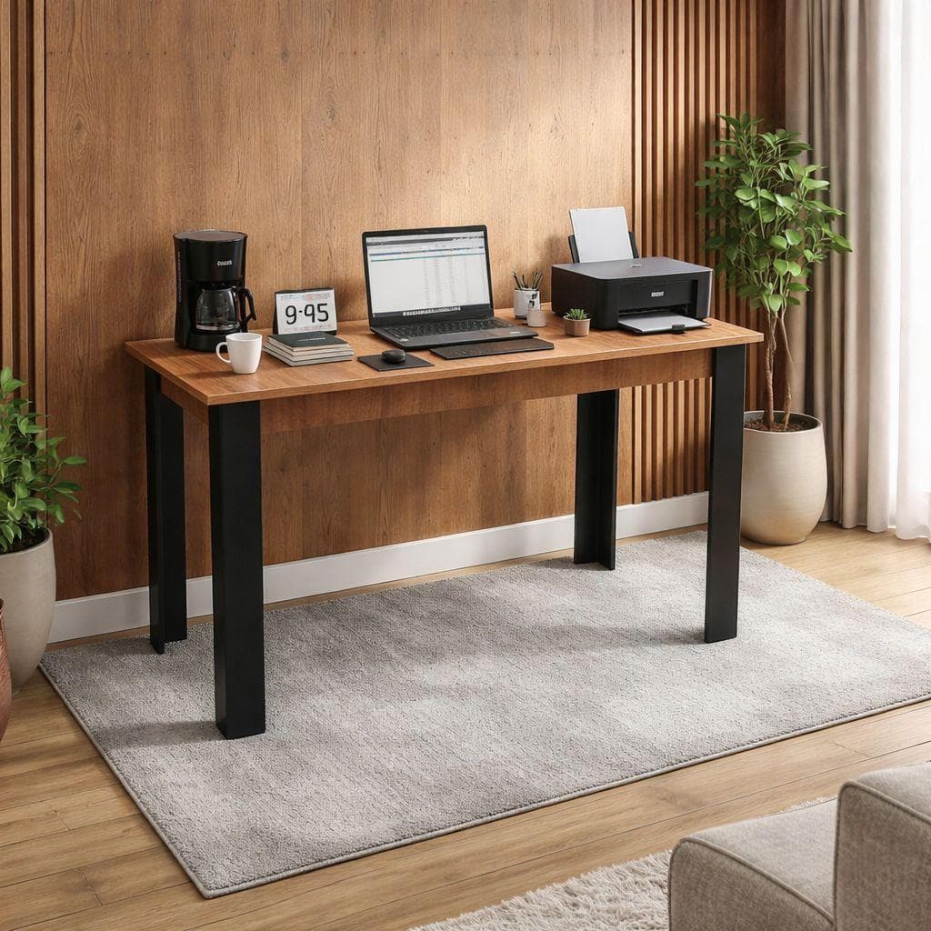 Mesa para Escritório 90cm, Escrivaninha Moderna, Ideal para Espaços Pequenos