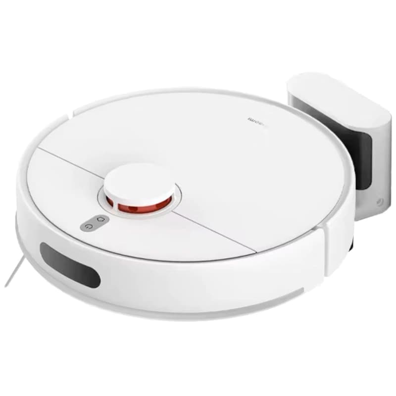 Robô aspirador Xiaomi S40C branco com botão central vermelho