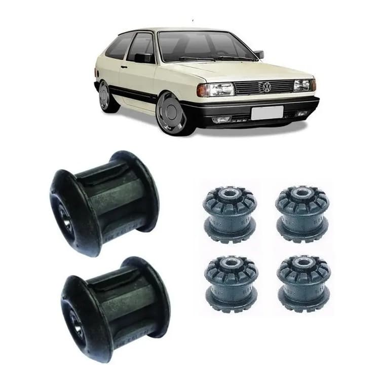 Kit Bucha Bandeja Balança Dianteira Bucha Eixo Traseiro Gol G1 G2 G3 G4