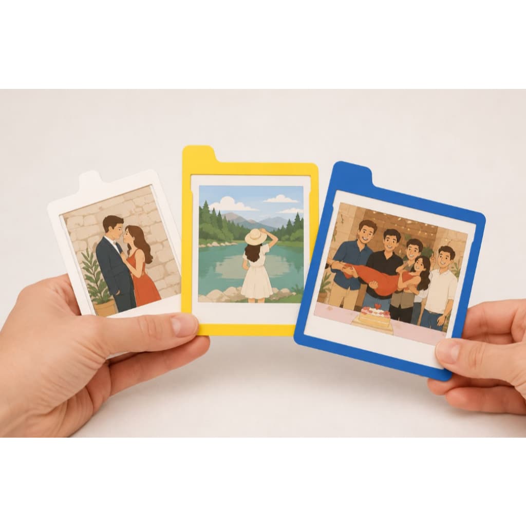 Porta Fotos Retrô Personalizado em Impressão 3D | Porta Retrato Criativo e Decorativo