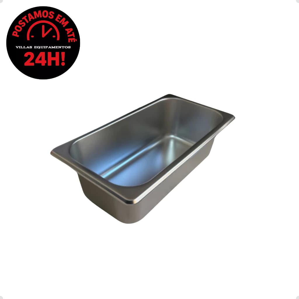 Cuba Gastronomica Gn 1/3x100mm Inox Para Fritadeiras Buffet