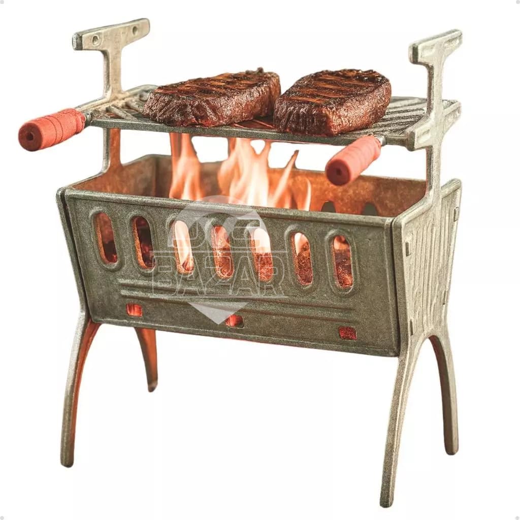 Churrasqueira de alumínio portátil desmontável envio imediato