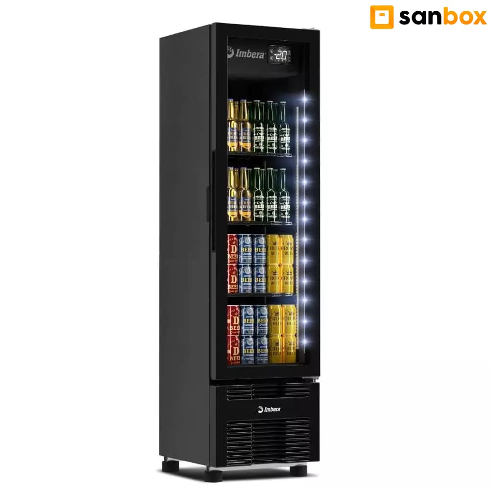 Cervejeira Imbera Ccv144s Porta De Vidro 244l  Full Black - Bivolt