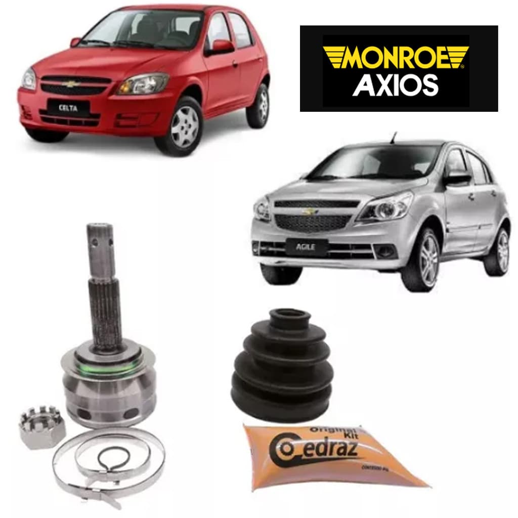 Kit de junta homocinética e vedação para Chevrolet Celta e Agile