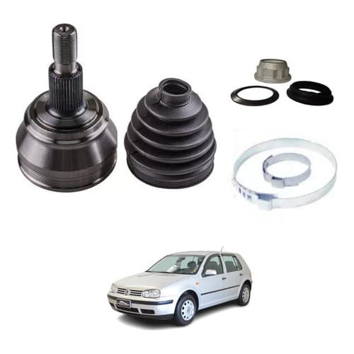 Junta homocinética para Volkswagen A3, Bora, Golf, New Beetle e Passat Variant com componentes desmontados