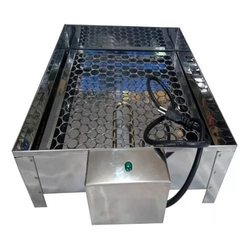 Marmiteiro elétrico de mesa em aço inoxidável para 6 marmitas com controle de temperatura