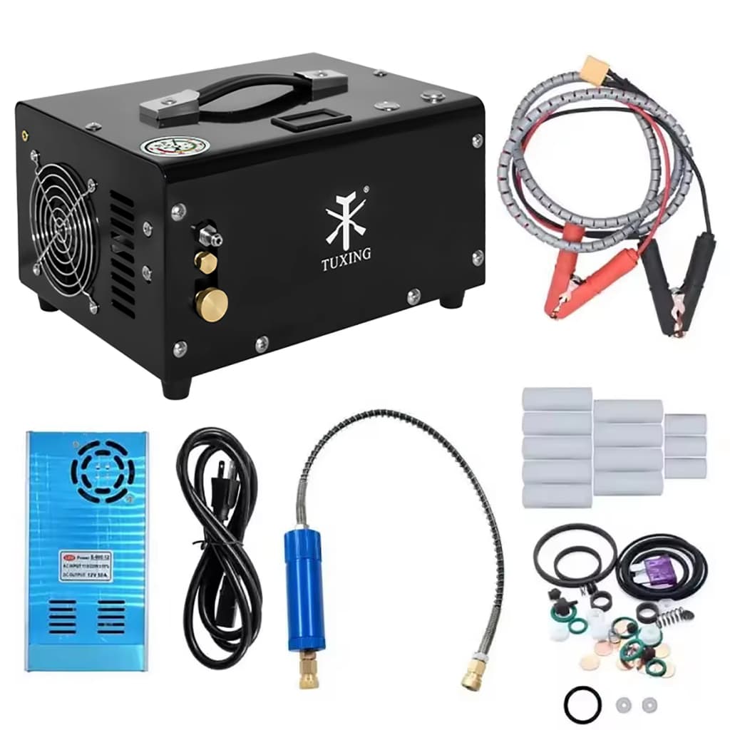 Compressor de Ar Portátil TUXING TXET061 300Bar 12V com Acessórios
