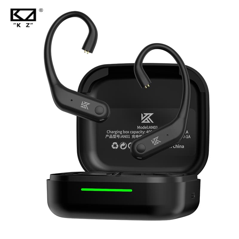 Fone de ouvido KZ AN01 sem fio na embalagem aberta