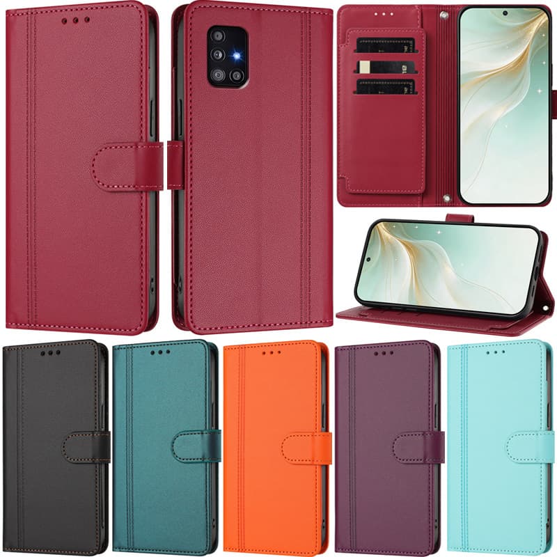 Capas de couro para smartphones Samsung A11 A21 A31 A51 4G A21s A71 4G A03 A51 5G A02s A71 5G A03s M11