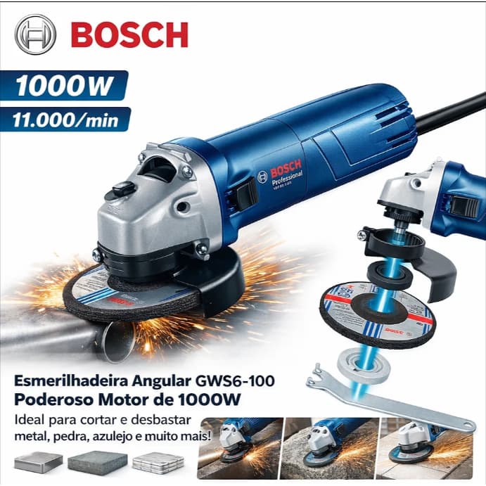 esmerilhadeira lixadeira bosch 220v 1000W lixadeira bosch 110v Angular esmerilhadeira 220V Original