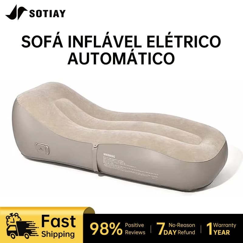 Sofá Inflável Portátil 3 Em 1 Com Bomba De Ar , Poltrona Dobrável Para Camping , Praia E Casa
