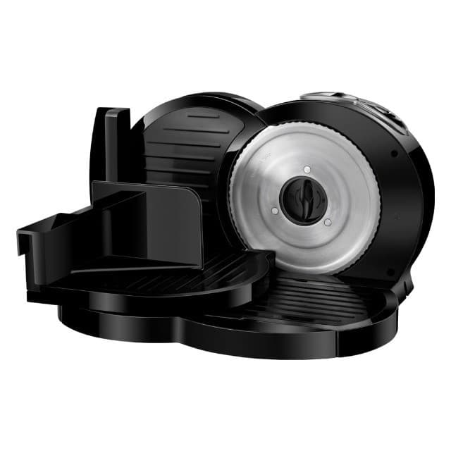 Cortador De Frios Multifatiador 220v, preto com lâmina prateada