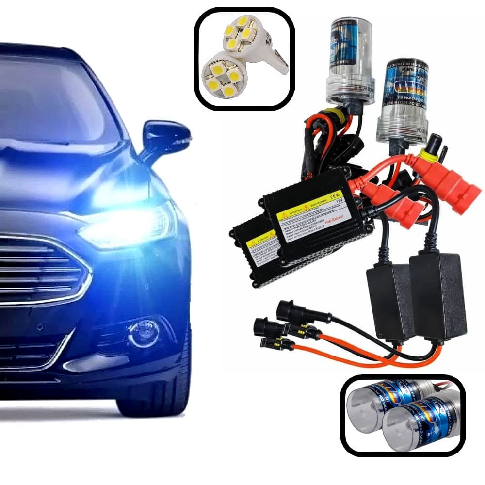 Kit Xênon Com Reator E Lâmpada HID 8k Universal HB3 Completo
