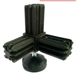 Kit Buchas Para Contravetamento Encaixe 1 2 3 Encaixe Tubo Quadrado 25x25mm