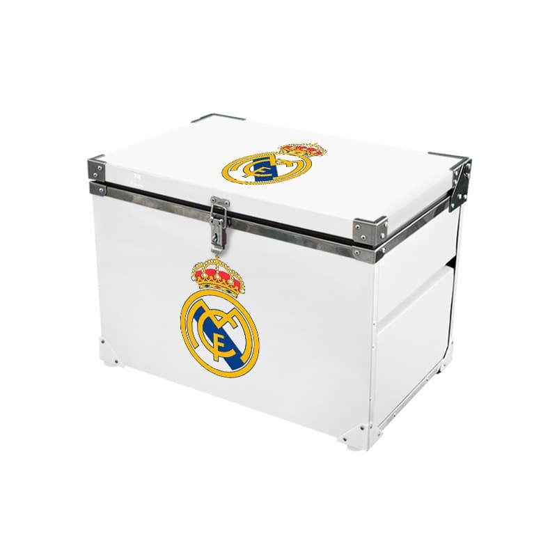 Caixa Térmica 70 Litros FC com Logo do Real Madrid - Branca