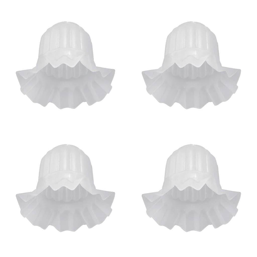 Tulipa Plástica Caracol para Lustre e Ventilador de Teto Universal - Kit com 4 Unidades