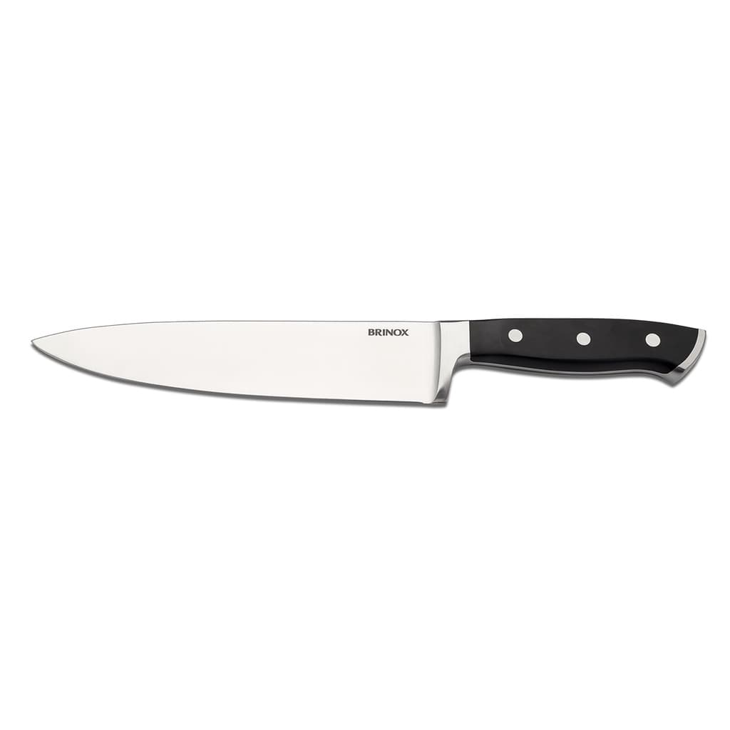 Faca de Chef Brinox Infinity 8 Polegadas com Lâmina de Aço e Cabo Preto