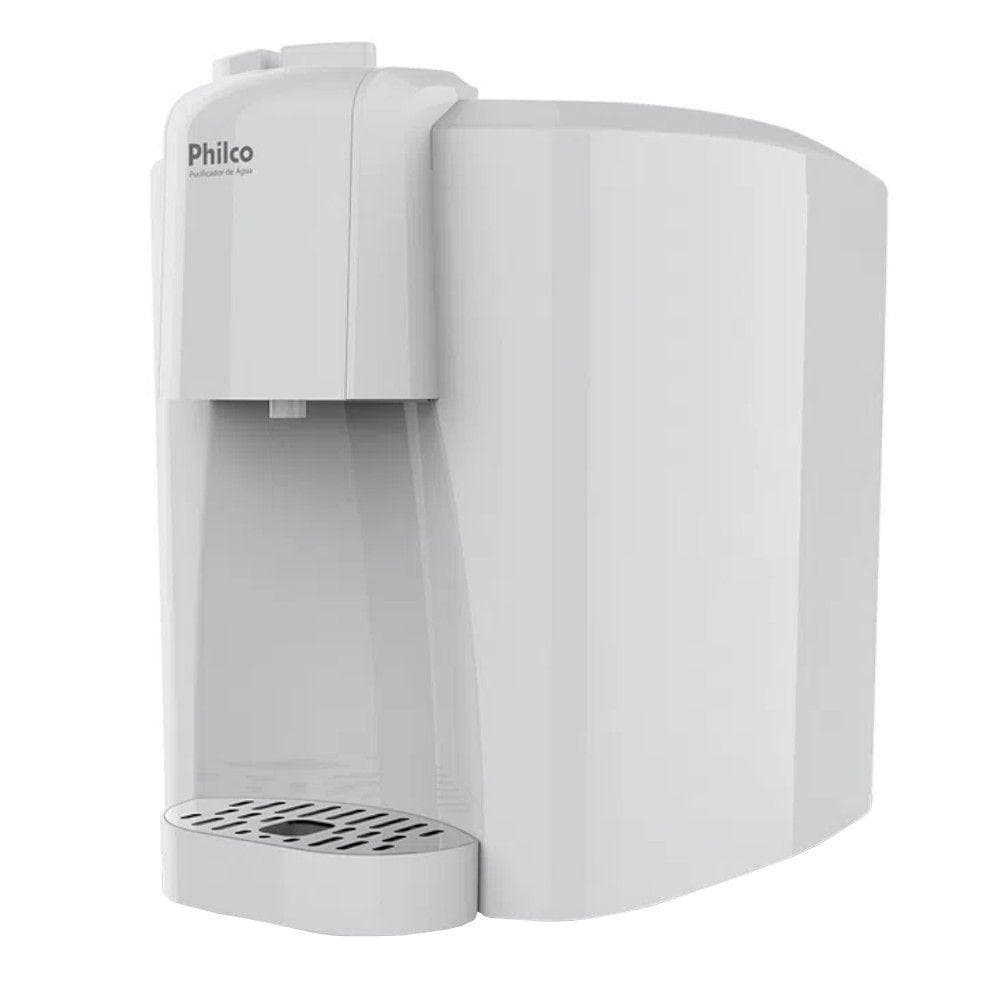 Purificador de água elétrico Philco, 2 temperaturas, branco, em fundo branco
