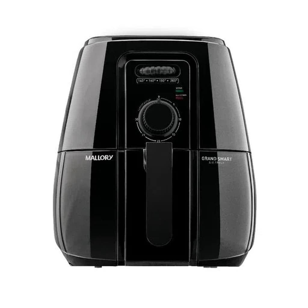 Fritadeira Air Fryer Mallory Grand Smart 4L 1200W - 127V preta com controle rotativo e área digital