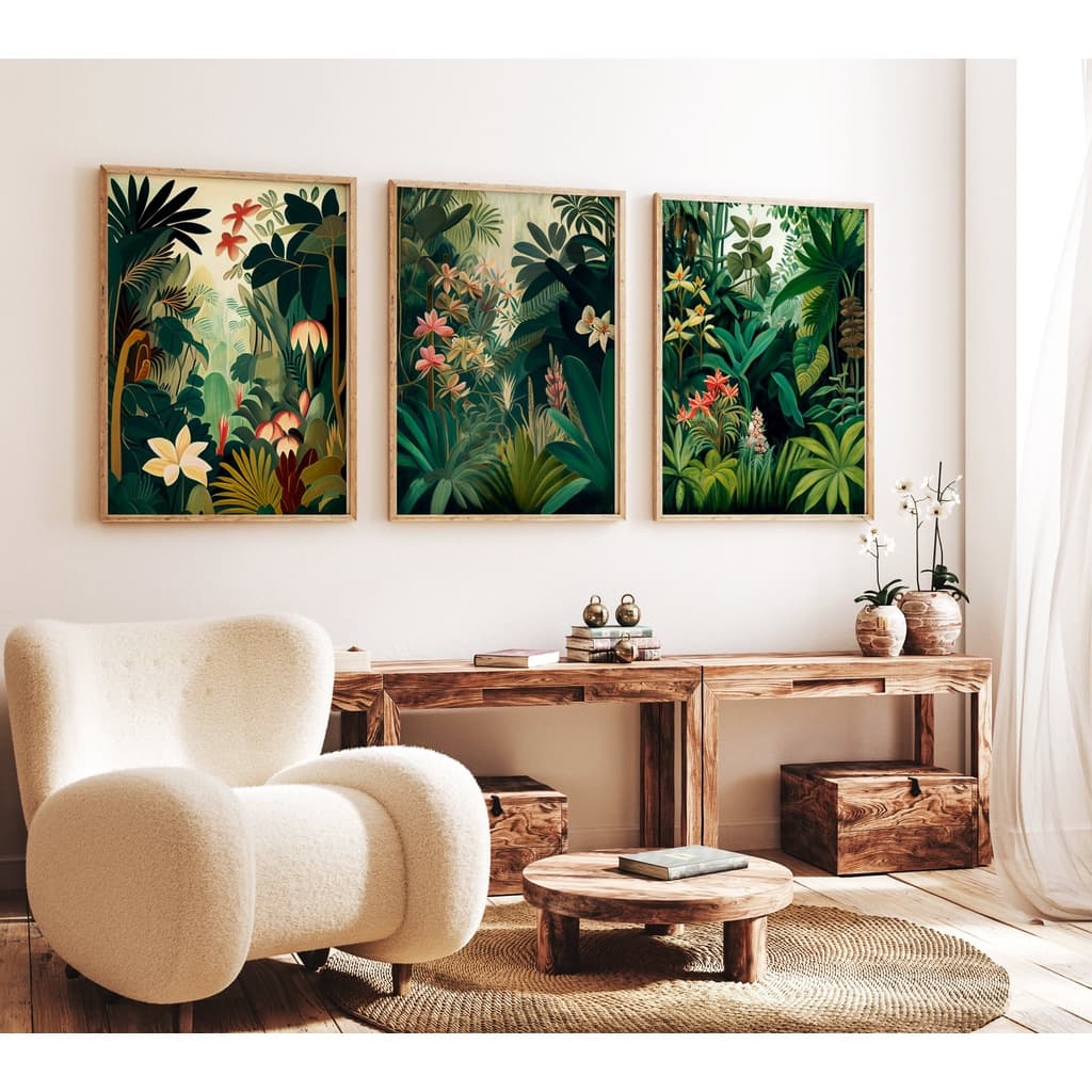 Quadros decorativos de folhas tropicais minimalistas para decoração de sala, casa, cozinha ou quarto