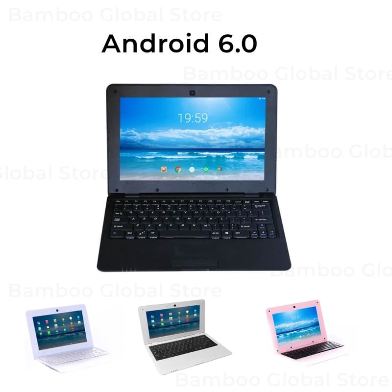 Laptops Android 6.0 Ноутбуки Full HD Netbook Hot Mini 10.1 Polegada Computador De Jogos Memória Em Massa 1GB + 8GB Com P