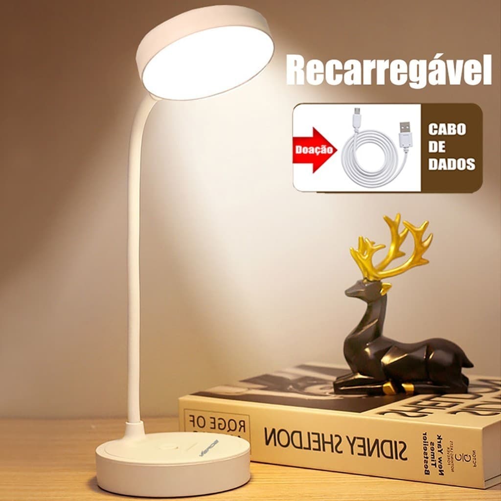Nova Luminária De Mesa Recarregáveis Led Com Proteção Os Olhos Usb luminaria Abajur Lâmpada Para Quarto Dormitório Zyoou
