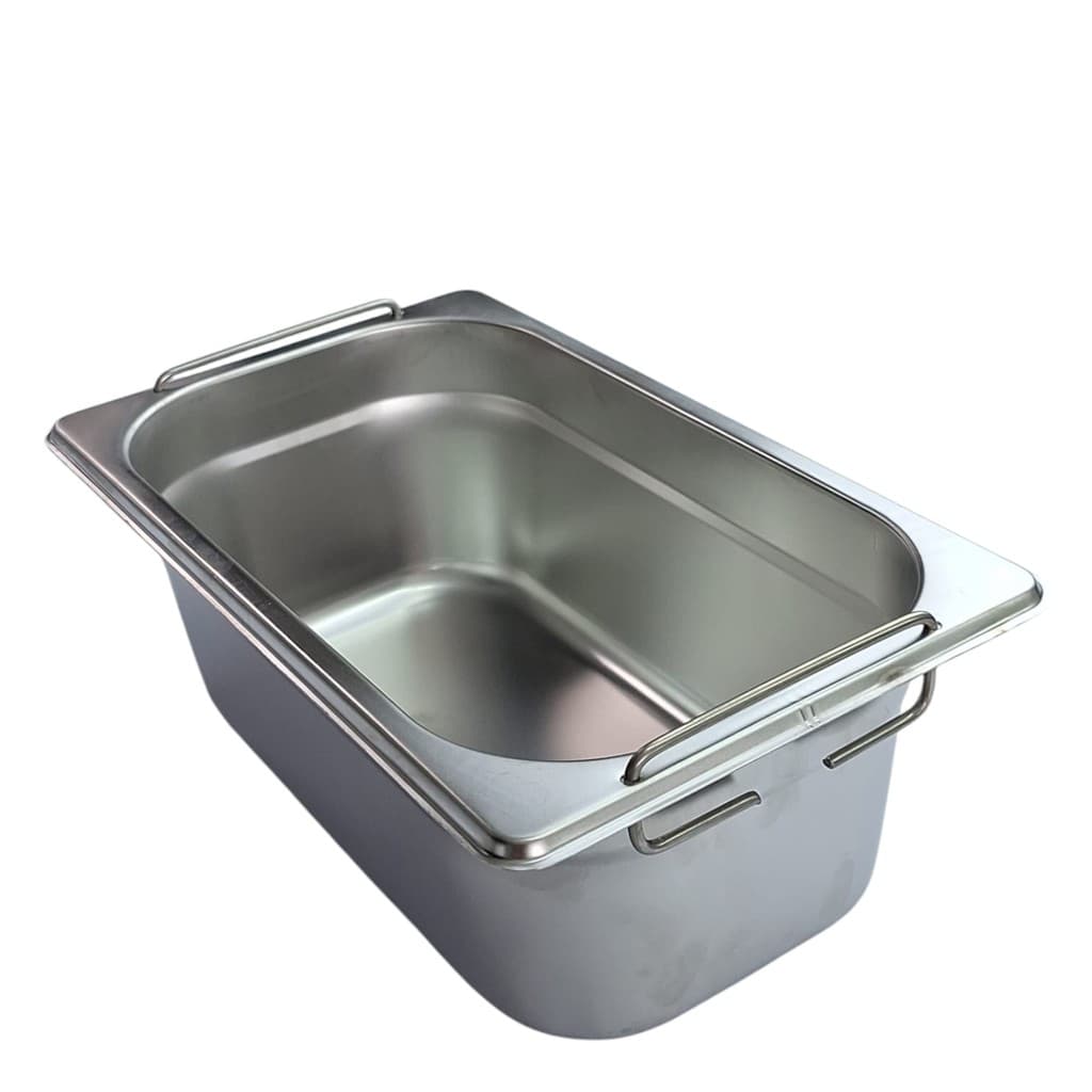 GN CUBA GASTRONÔMICA INOX 1/4 100MM COM ALÇA 16,4x10x26,5CM 3L CUBA GN MOD EUROPEU