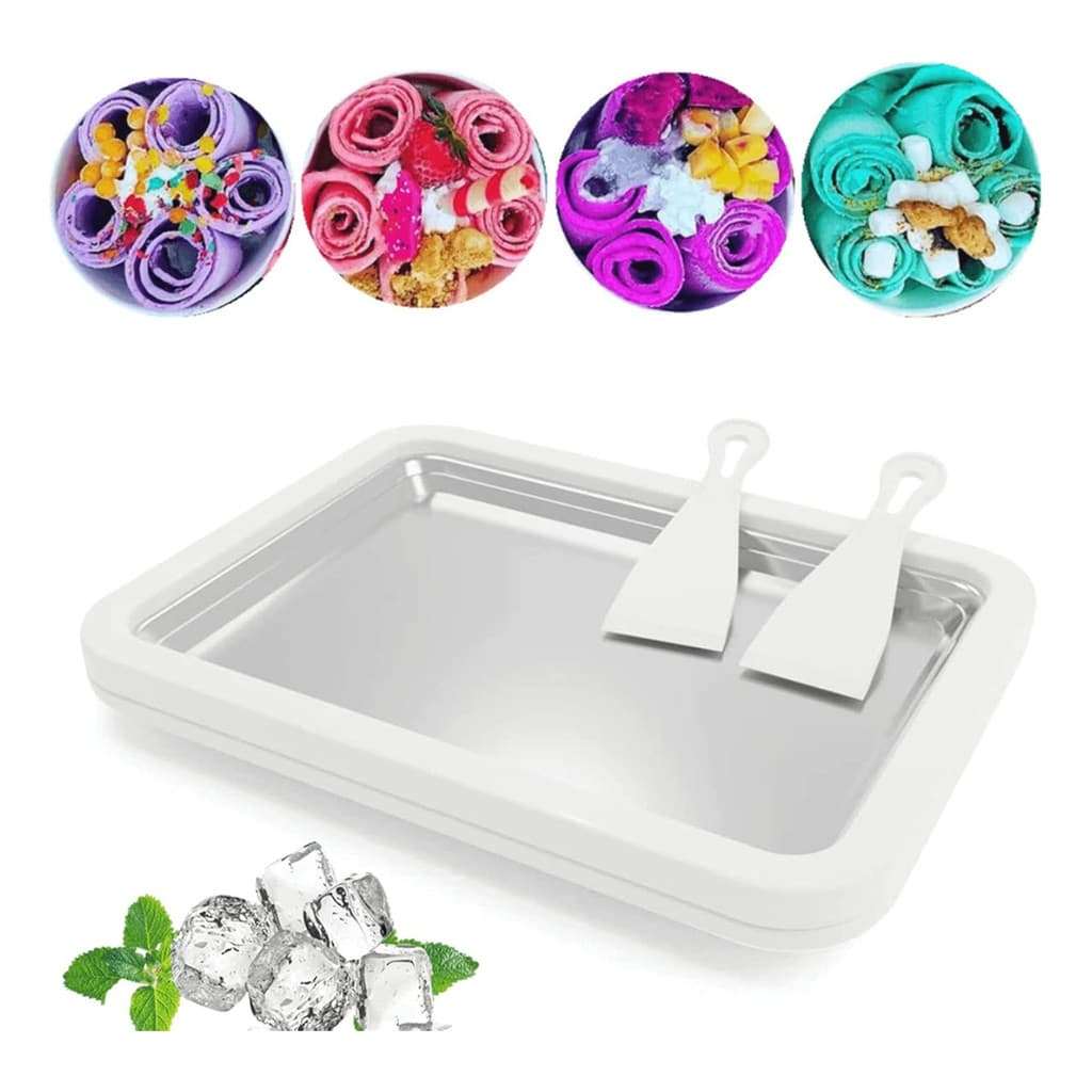 Máquina Fazer Sorvete De Iogurte Em Rolo Sem Fio Sobremesa