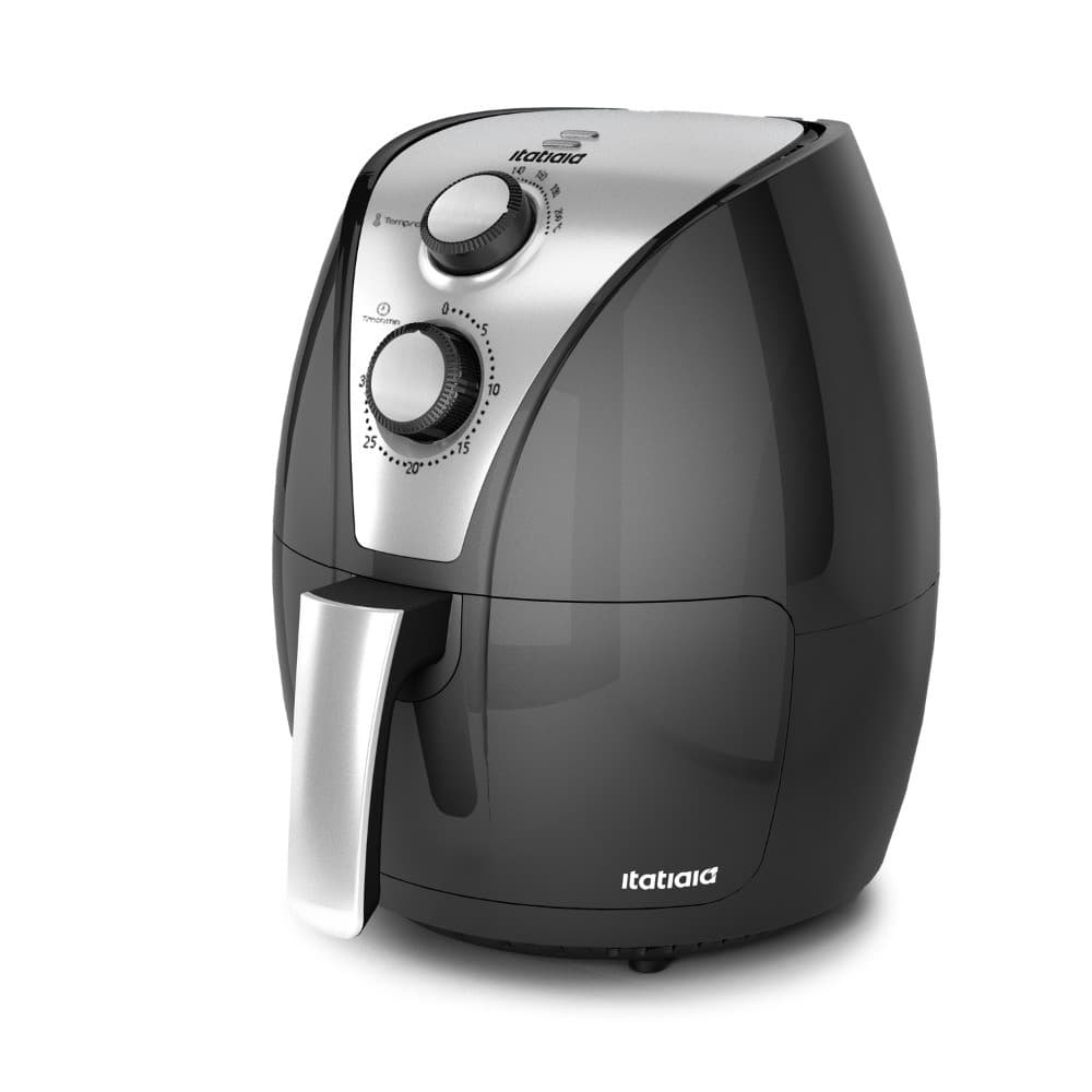 Fritadeira elétrica Air Fryer Essencial 3,5L 127V preta Itaiaia