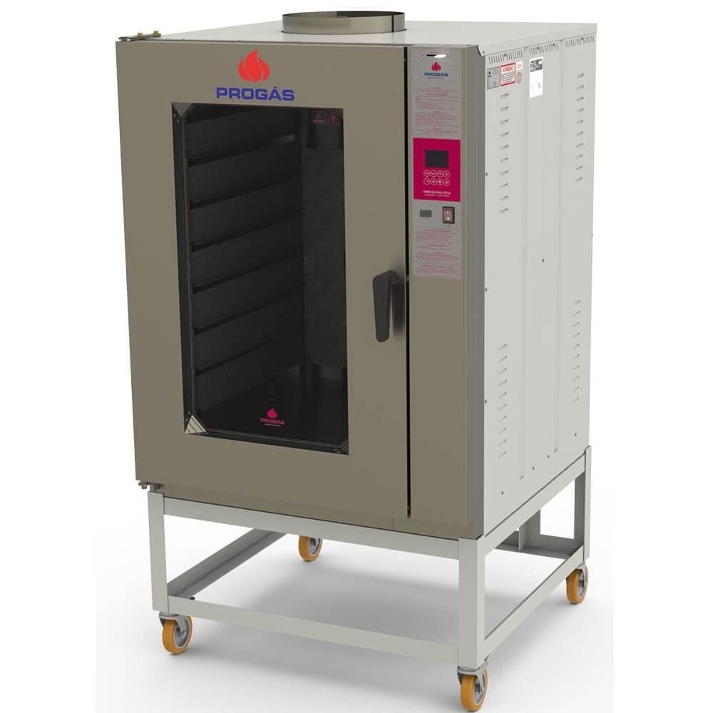 Forno Turbo Industrial Elétrico Progás 8 Esteiras PRP-8000 Trifásico 380V