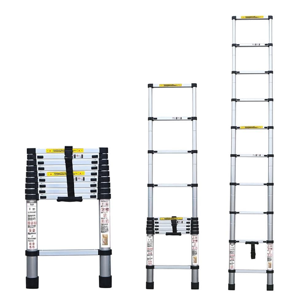 Escada Telescópica Aluminio Fortt 2.6m 9 Degraus - ETA01-2.6m
