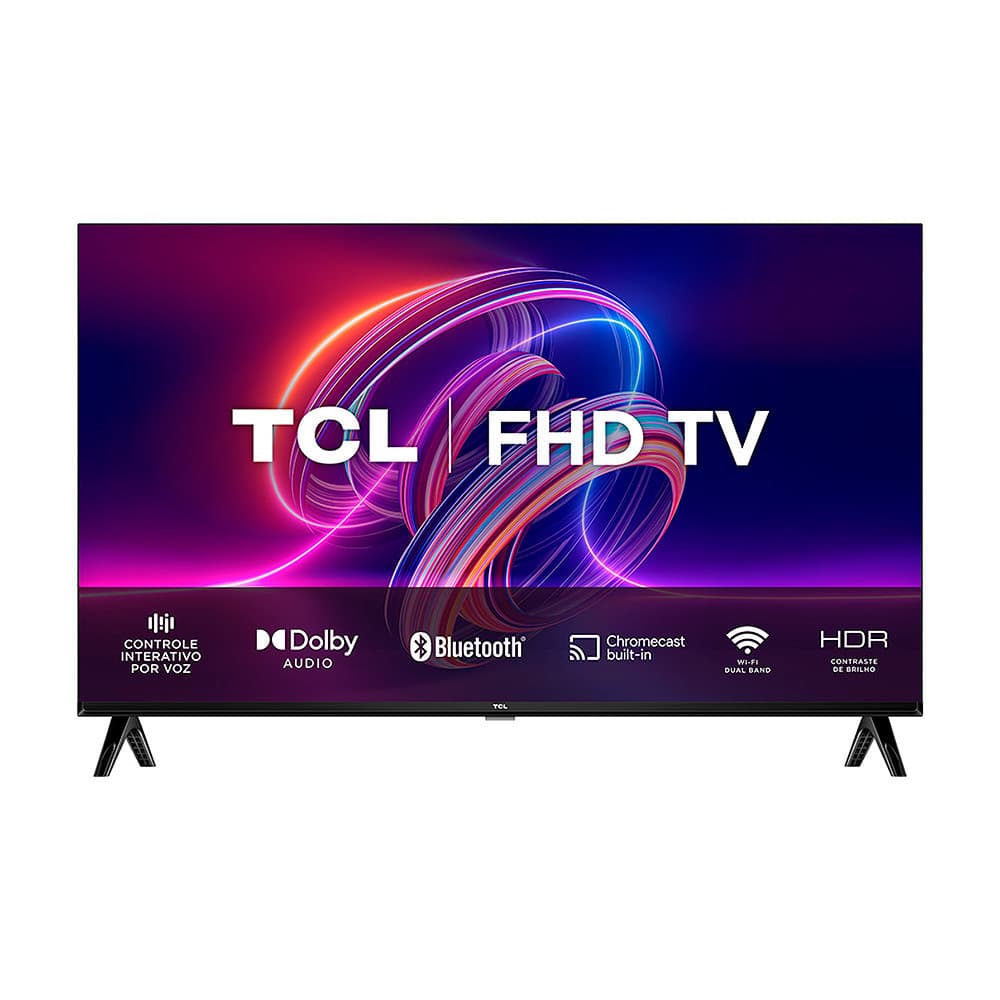 Smart TV TCL 40 polegadas FHD HDR com Wi-Fi, Bluetooth, USB e Google Assistant