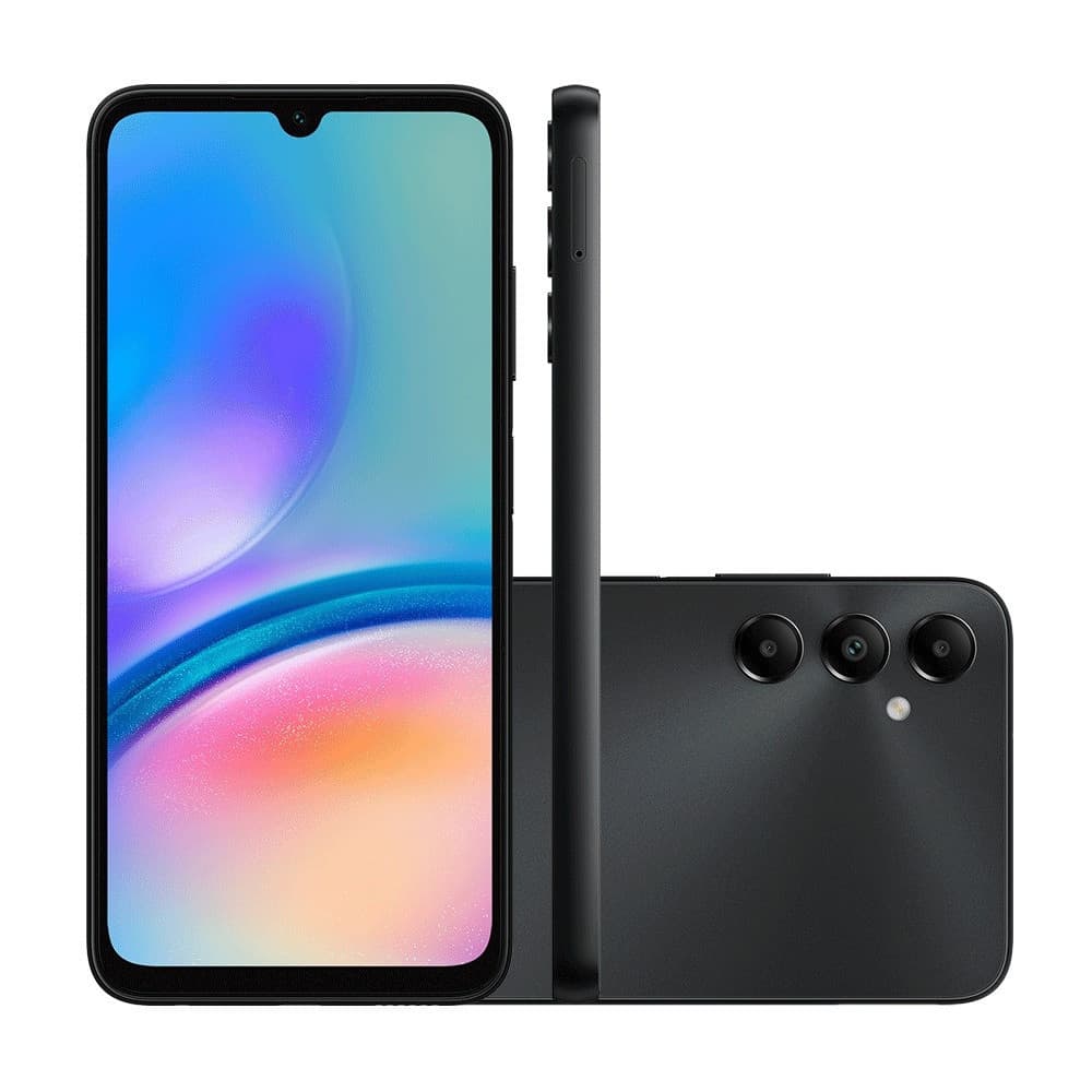 Smartphone Samsung Galaxy A05S, 6,7 polegadas, 128GB, 6GB RAM, frente e verso, preto