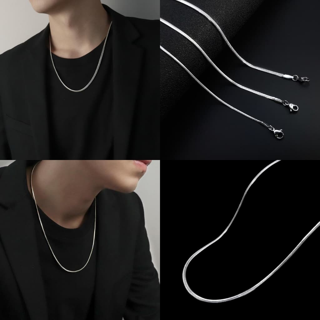 Corrente Fina Cordão Masculino  a  Grumet 60 cm Premium / Qualidade Le Bijoux Colar Cordão Corrente Aço Inoxidavel Inox