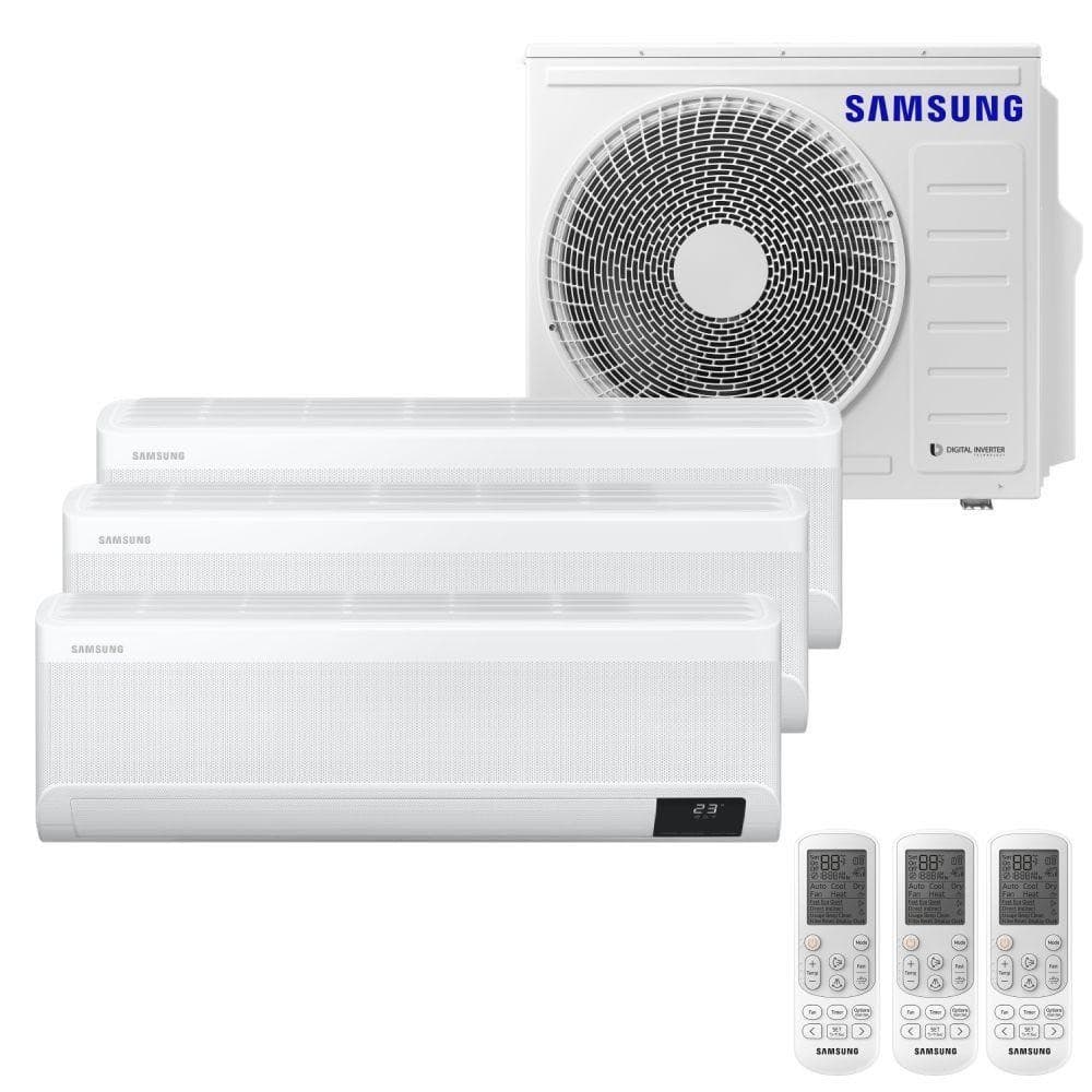 Ar Condicionado Multi Tri Split Samsung Wind Free 28000 BTUS Inverter 220V