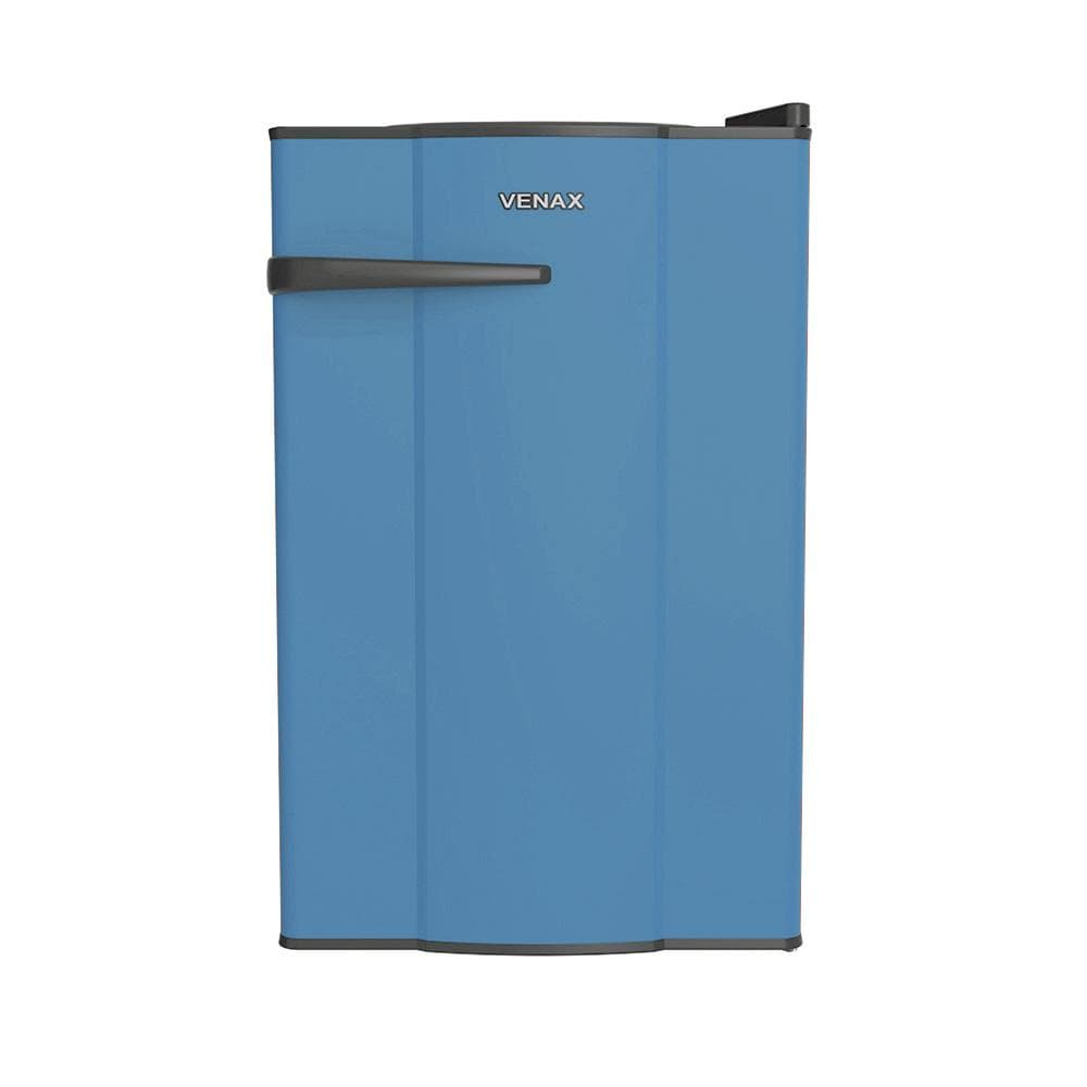 Frigobar Venax 82L Azul com porta azul e laterais pretas