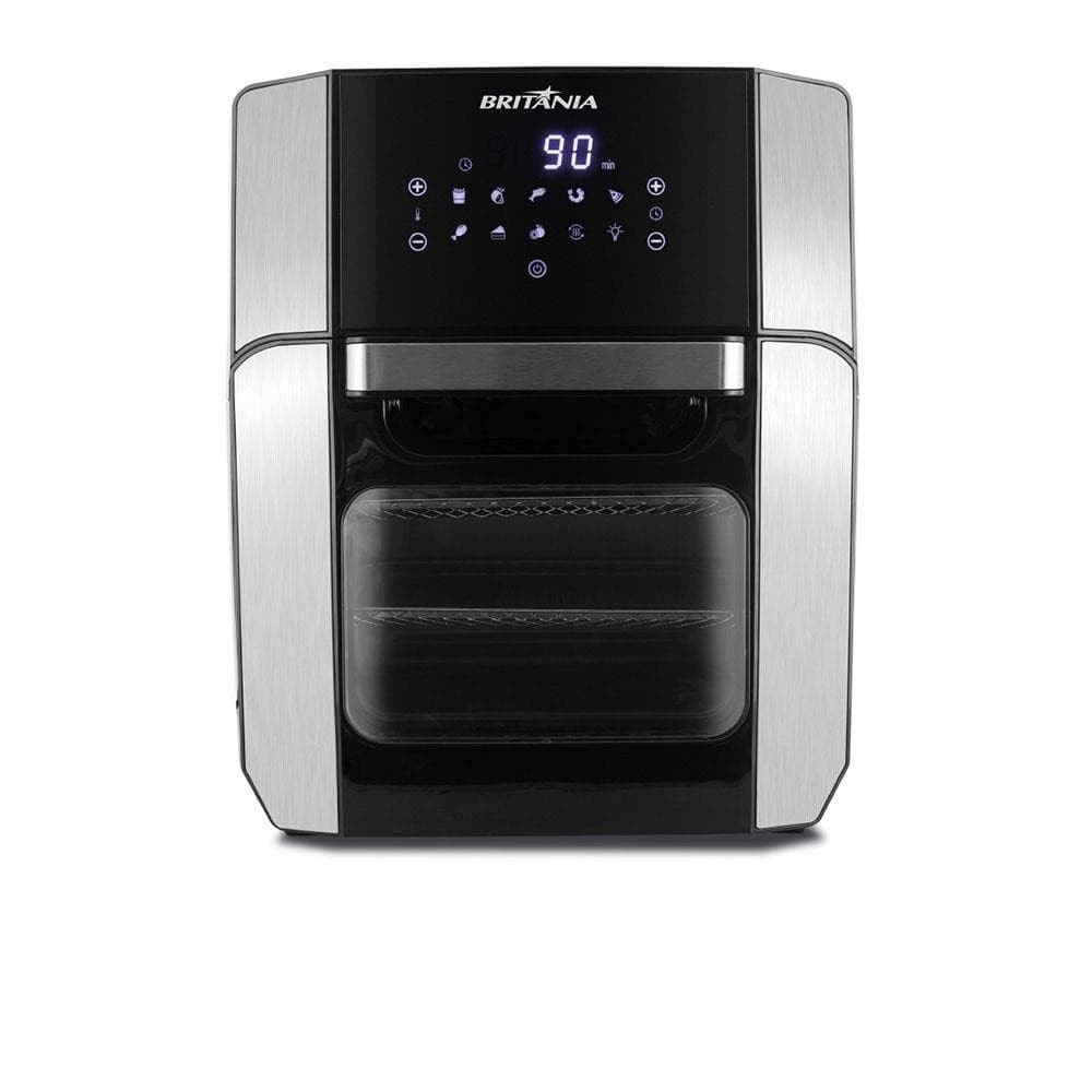 Fritadeira Elétrica Britânia Air Fry Oven 12 Litros Preto com Visor Digital