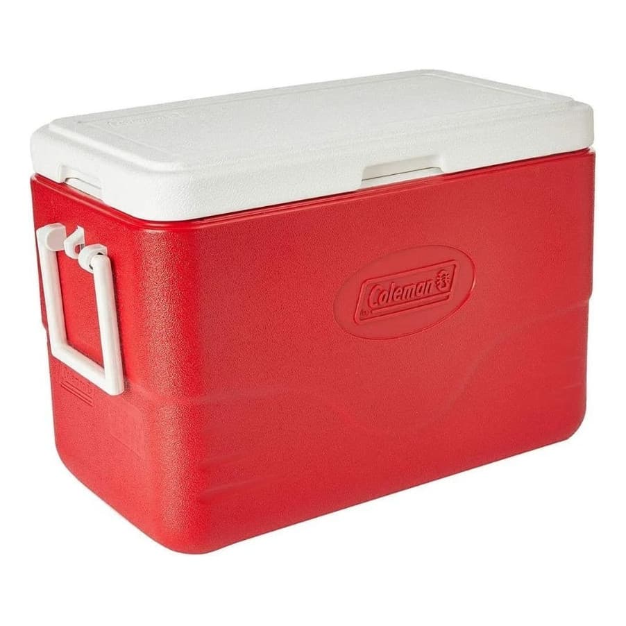 Caixa Térmica Coleman 28qt Vermelha e Branca - 26,5 Litros