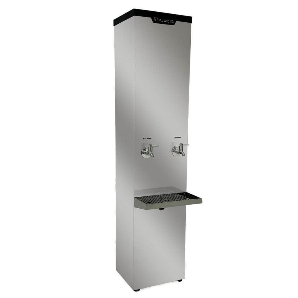 Bebedouro industrial refrigerado Venâncio Bi50 Inox, 50 litros, 127v 60hz, 2 torneiras geladas, 50685