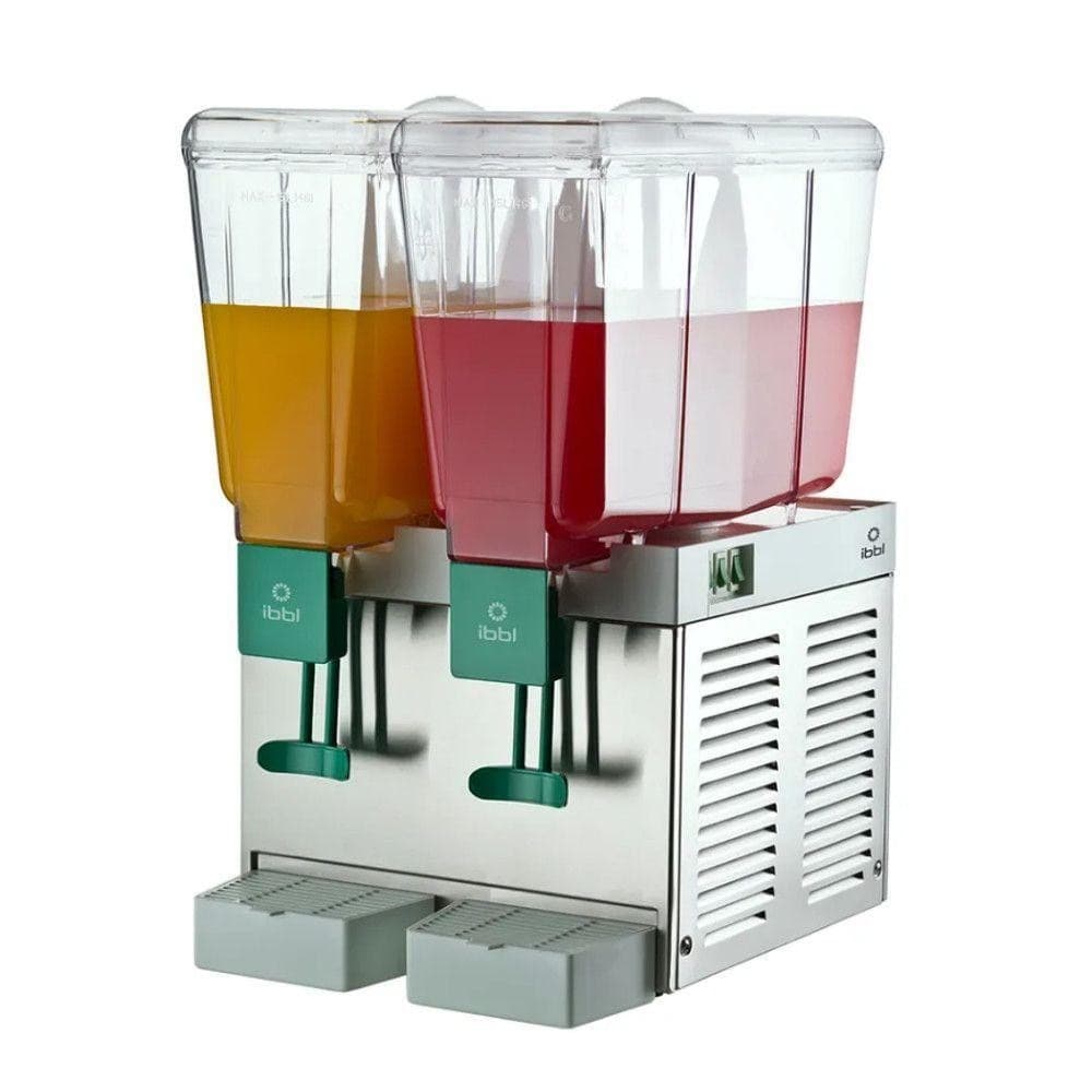 Refresqueira IBBL 30L 2 Depósitos Inox 127V BBS2 17111001, aço inoxidável, dois depósitos transparentes, fundo branco