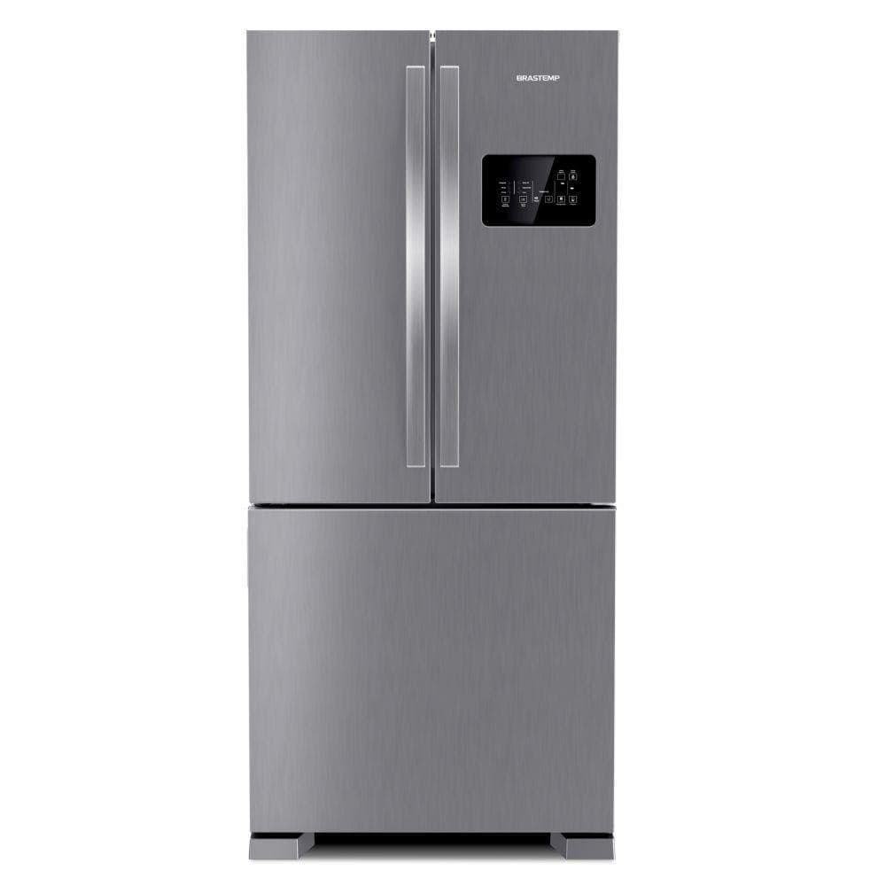Refrigerador Brastemp Side Inverse 3 Portas Frost Free 554 Litros Inox 127V