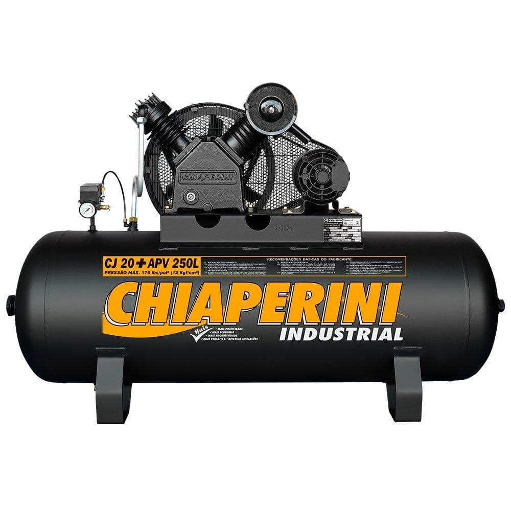 Compressor de Alta Pressão 20/250 175psi 12Bar APV 5Hp Trifásico 220/380V - Chiaperini