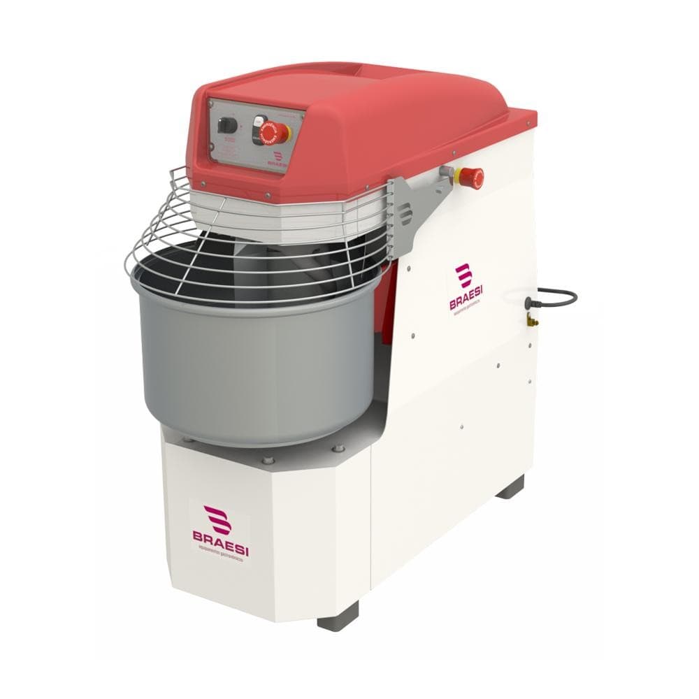 Amassadeira Espiral Industrial 25kg 2 Velocidades Trifásico Motor 2,5CV Aes-25 G3 380T - Braesi