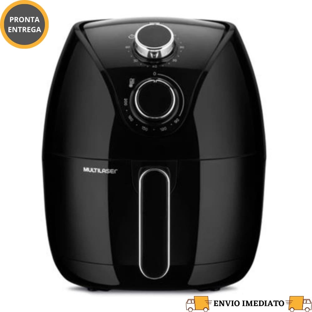 Fritadeira Elétrica Sem Óleo Multilaser Air Fryer Preto 4l 110v - CE221